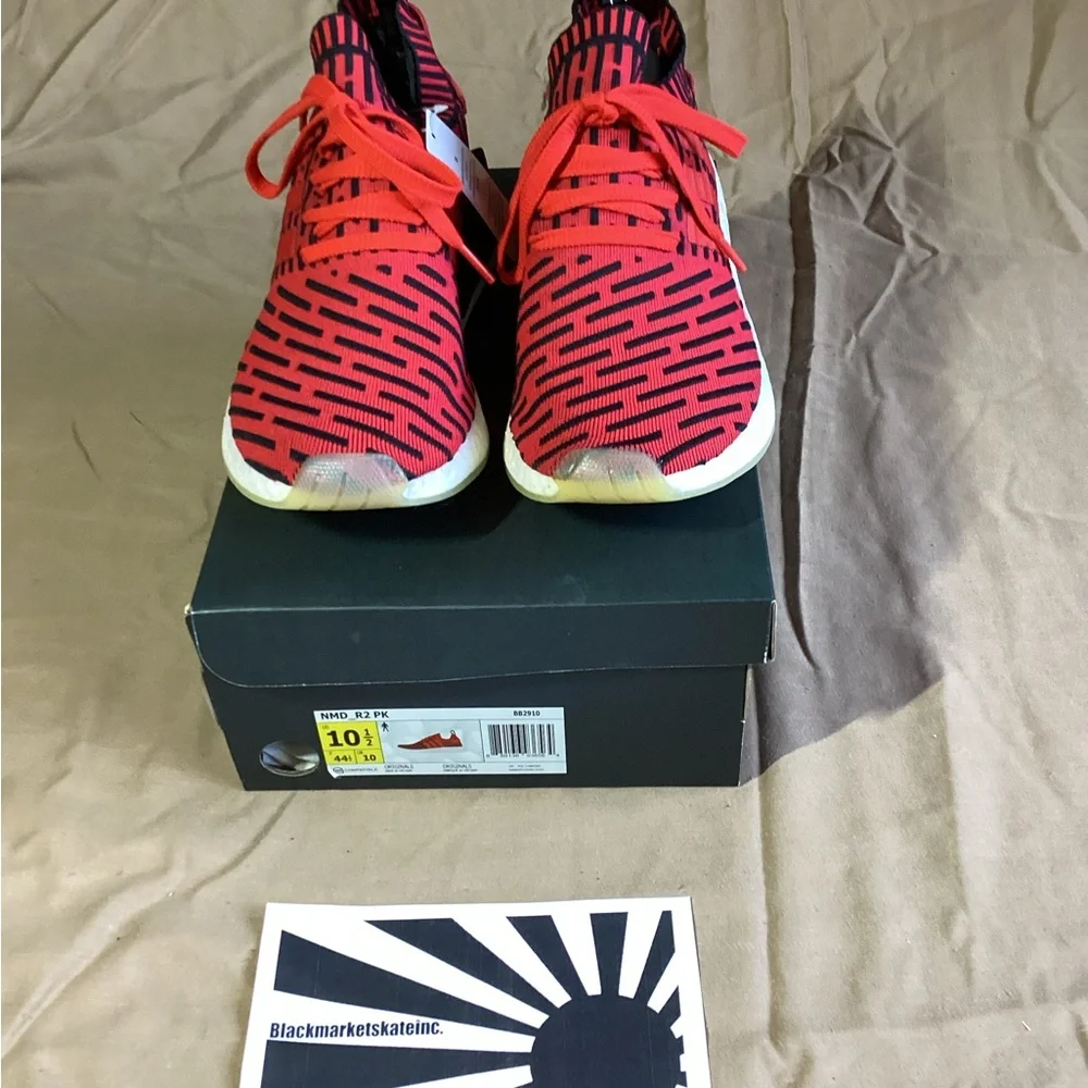 Adidas NMD_R2 PK Core Red BB2910 Men's Size 10.5